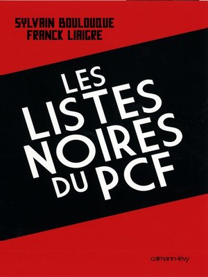 cover image of Les Listes noires du PCF